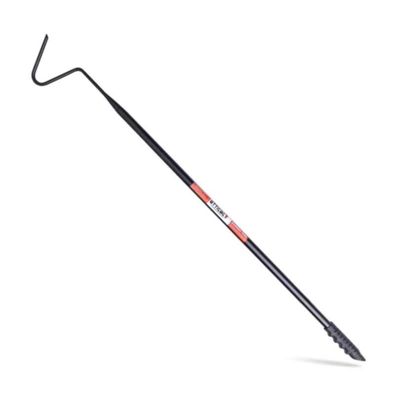 Efficacy 122cm 6.5mm Black Aluminium Hook for Waste Management