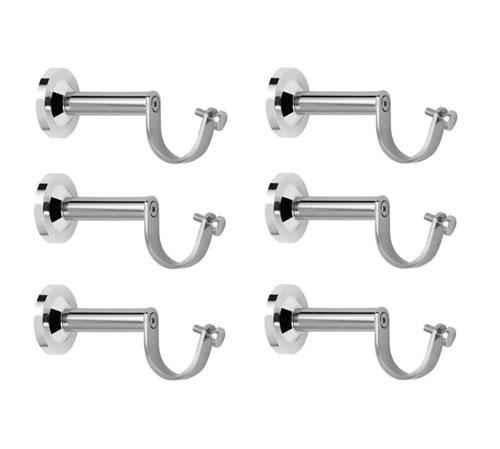 Nixnine Stainless Steel Fancy, Curtain Rod Support