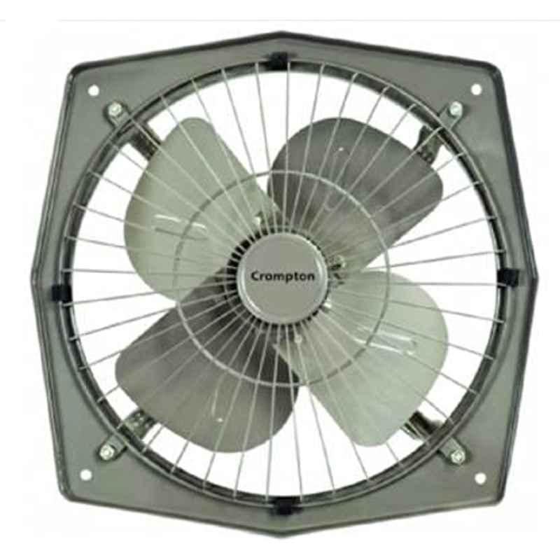 Crompton Transair 50W 2000rpm Grey 4 Blade Exhaust Fan with 2 Years Warranty, TA6AG, Sweep: 150 mm