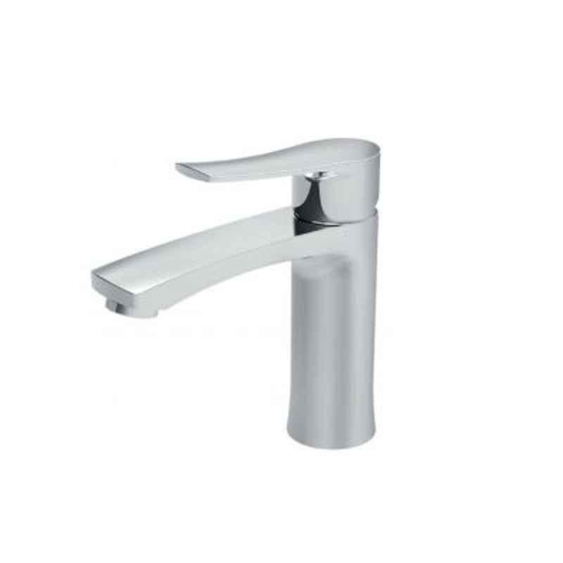 Milano Project Single Lever Wash Basin Mixer with Brass Pop-up & Waste, 140100200314