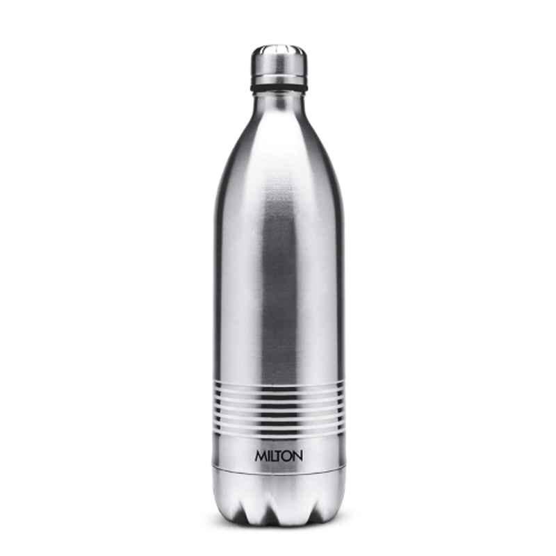 Milton Duo Deluxe 500ml Stainless Steel Silver Water Bottle, 500041921394-02367
