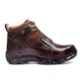 RED CAN SGE1163BRN Leather High Ankle Steel Toe Brown Work Safety Boots, Size: 8