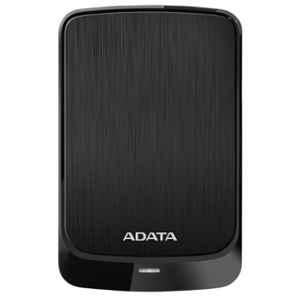 ADATA HV320 1TB SATA III Black Slim External Hard Drive with Shock Sensor, AHV320-1TU31-CBK