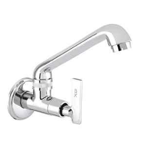 10X Horizon Brass Wall Mounted Chrome Finish Sink Cock Tap