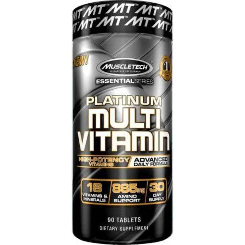 MuscleTech Platinum 90 Pcs Unflavoured Multi Vitamin Tablets