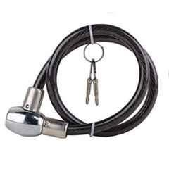 Meenu Arts Cable Lock for Bike, Helmet, Cycle & Luggage (Multipurpose Uses) Colour-Black