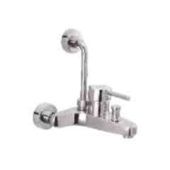 Somany Florence Brass Chrome Finish Wall Mixer with L Bend, 272110190171