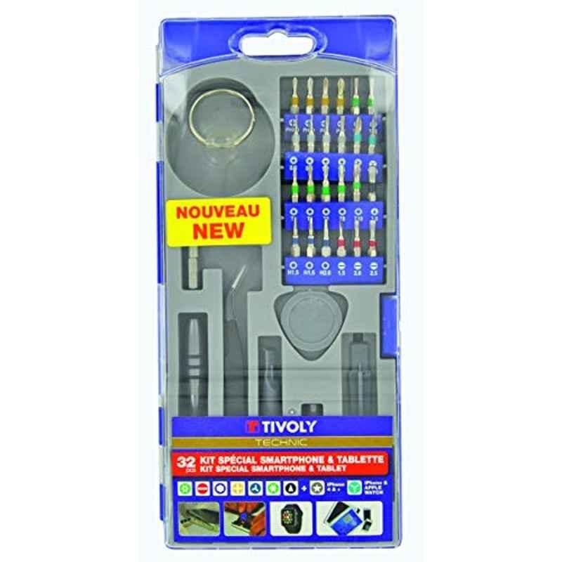 Tivoly 32 Pcs Grey Smartphone Open & Repair Kit, 11501570041