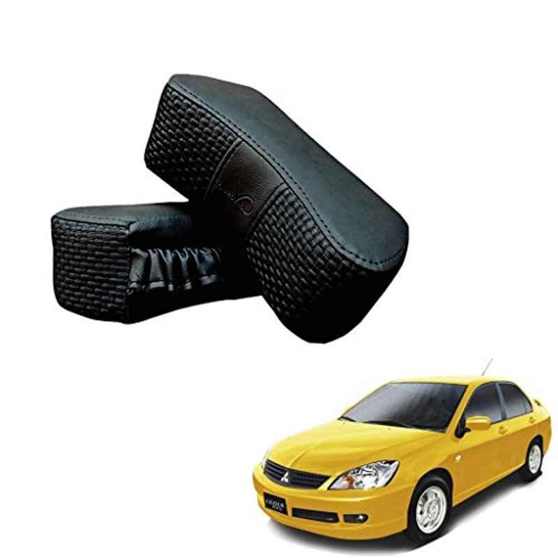 Kozdiko 2 Pcs Memory Foam Black Luxurious Neck Rest Set for Mitsubishi Cedia, koz_29885
