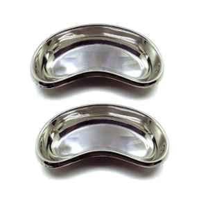 Forgesy 12 inch Stainless Steel Kidney Tray for Hospitals, Clinics, Surgical & Dental (Pack of 2)