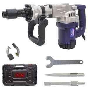 OEM 1500W 28mm Blue Demolition Hammer with Flat & Pointed Chisels, 835N