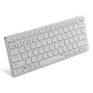 Rapoo White Bluetooth Rechargeable Type-C USB Wireless Keyboard, E9050G