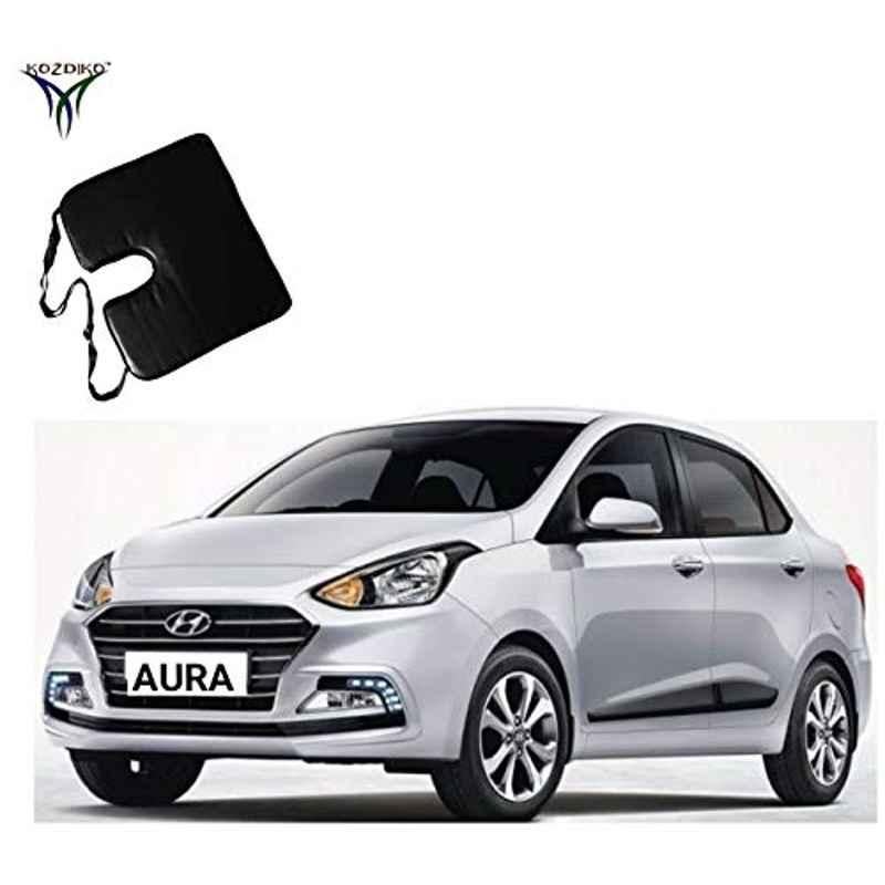 Kozdiko 2 Pcs Black Cushion Pillow Seat Rest Set for Hyundai Aura