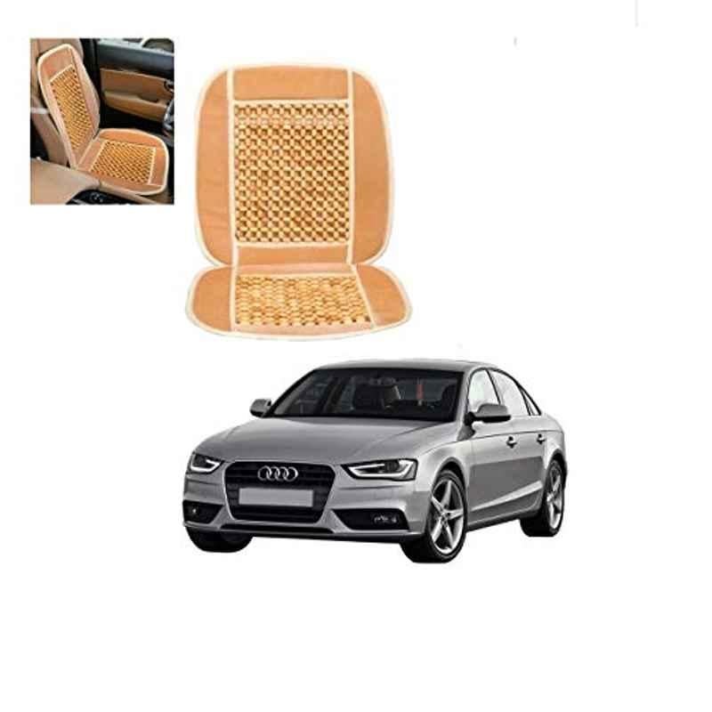 Kozdiko Wooden Bead Seat with Beige Velvet Border for Audi A4