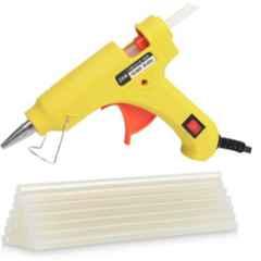 Bandook 20W Yellow Glue Gun with 20 Pcs Transparent Glue Sticks