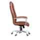 Da URBAN Vintage Leatherette Tan High Back Revolving Executive Chair for Home & Office