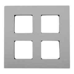 Schneider Electric Opale 8 Module Square White Grid & Cover Plate, X0709