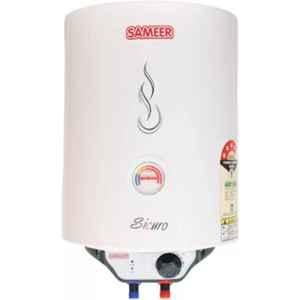 Sameer Sicuro Glassline 15L 2000W Metal White Storage Water Geyser