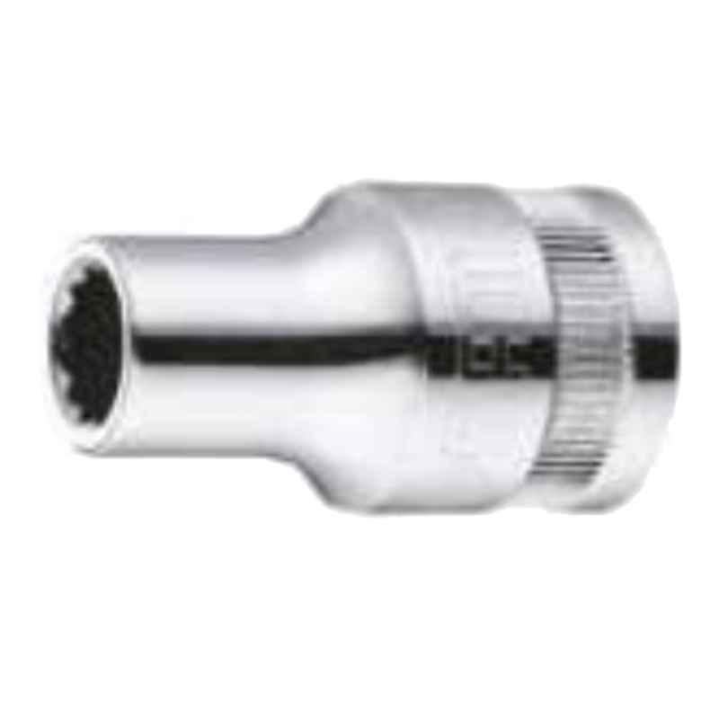 Sata GL13613 22mm 1/2 inch Drive 12 Point CrV Steel Metric Standard Length Socket