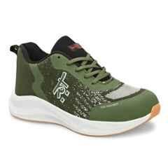 Kavacha S253 Knitted Fabric Olive Green Steel Toe Safety Shoe, Size: 10