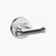 Kerovit Silver Stainless Steel Chrome Finish Round Range Braided Robe Hook with Twin Arms, KA920002