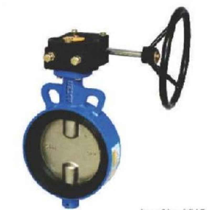 ALIS 300 mm S.G. IRON Disc Nitrile Moulding Seat Gear Operated Butterfly Valve PN10 ABFV-G-300