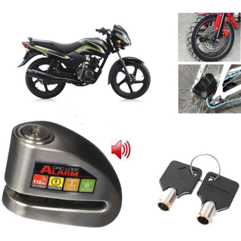 Auto Pearl Steel Black Anti-Theft Alarm Disc Brake Lock for Sport, Lock_692
