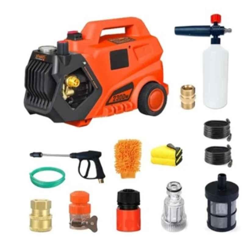 Shakti Technology S9 Pro 150bar 10lpm 2300W Orange High Pressure Washer with Copper Winding, Hose Length: 8m