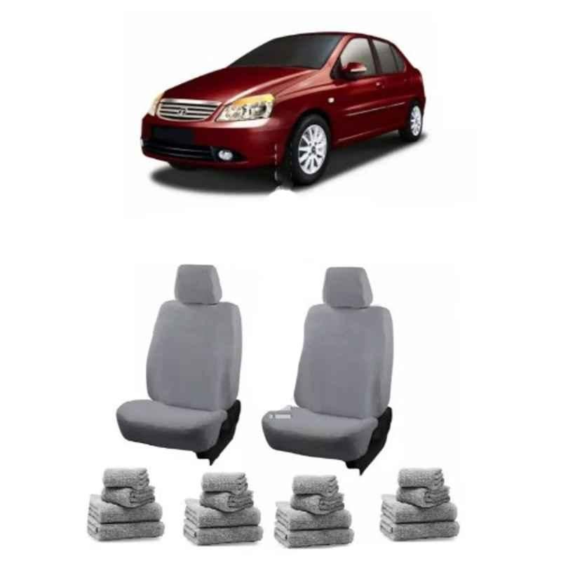 Oscar Grey Aut-Sn-4418 Towel 1 Pcs\\Set Tata Indigo Car Seat Cover