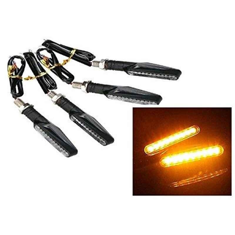 AOW Motorcycle Amber LED Turn Signal Indicators Light Lamp Regal Raptor 4Pcs for KTM Duke 200