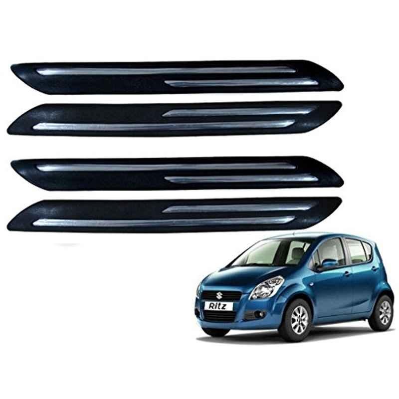 Kozdiko 4 Pcs Double Chrome Bumper Protector Set for Maruti Ritz