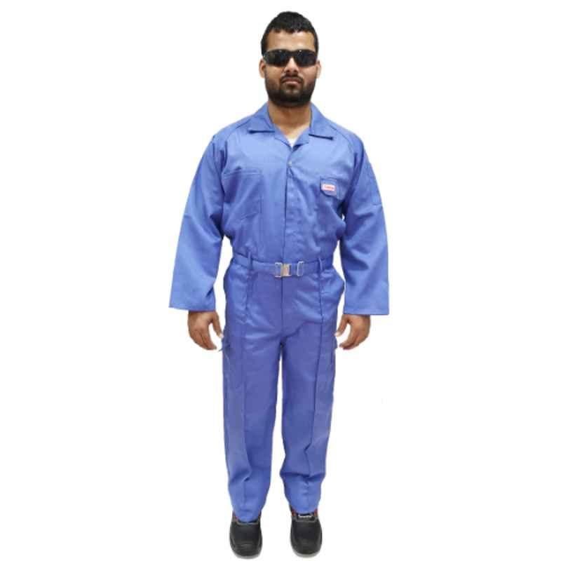 Taha Twill Petrol Blue Coverall Size: 3XL