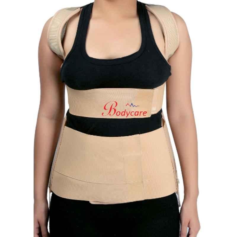 Bodycare Cotton & Elastic Beige Dorso Lumbar Spinal Taylor Brace, RP-3205, Size: L