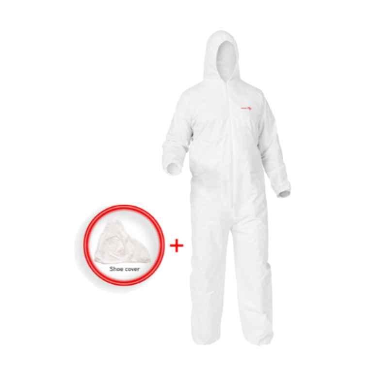 Eurosafe White Disposable Coverall, EC/WH