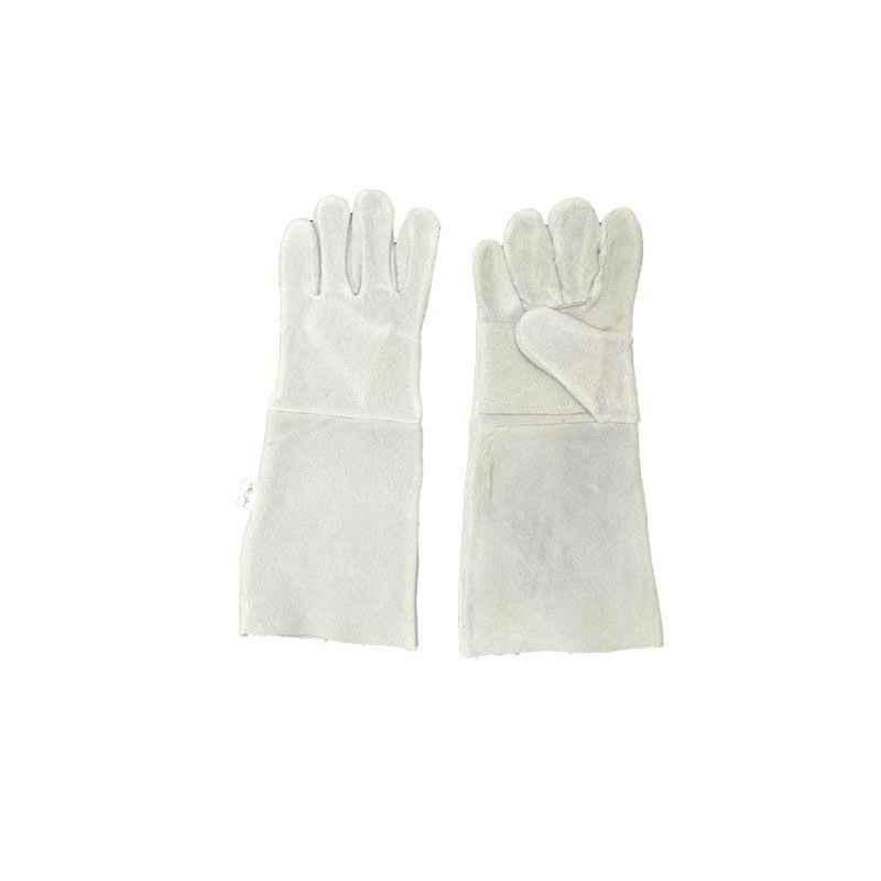 Siddhivinayak 14 inch Leather Chrome Hand Gloves (Pack of 10)