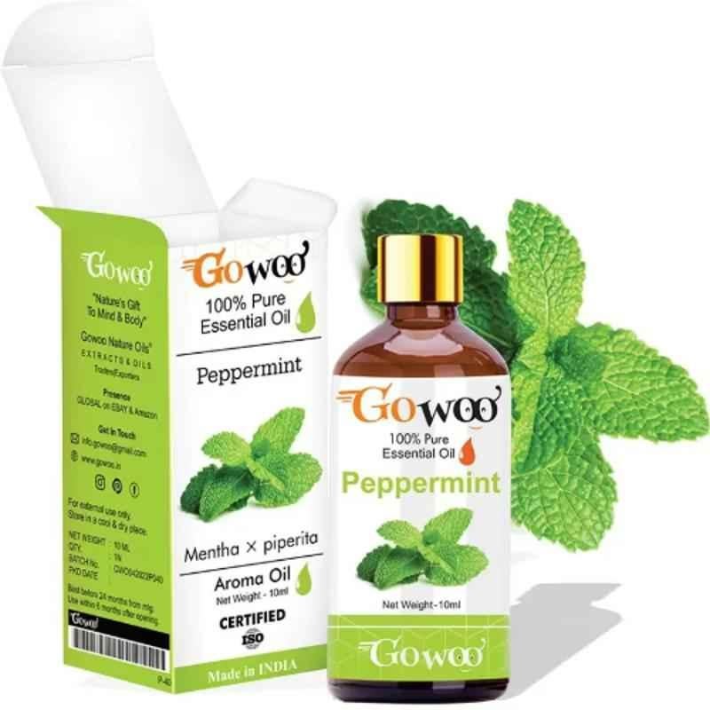 GoWoo 10ml Virgin & Undiluted Pudina Peppermint Oil, GoWoo-P-40