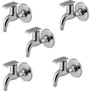 Prestige Qubix Brass Chrome Finish Nozzle Bib Cock (Pack of 5)