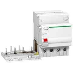 Schneider Electric Acti9 Vigi xC60 63A AC 100mA Four Pole Earth Leakage Add On Block, A9N26644