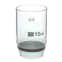 ABGIL 15ml Borosilicate Glass Gooch Crucible with Sintered Disc, ABG1103