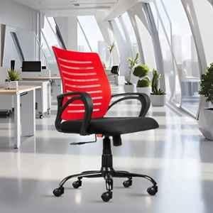 Rose Elite Mesh Red & Black Medium Back Ergonomic Chair