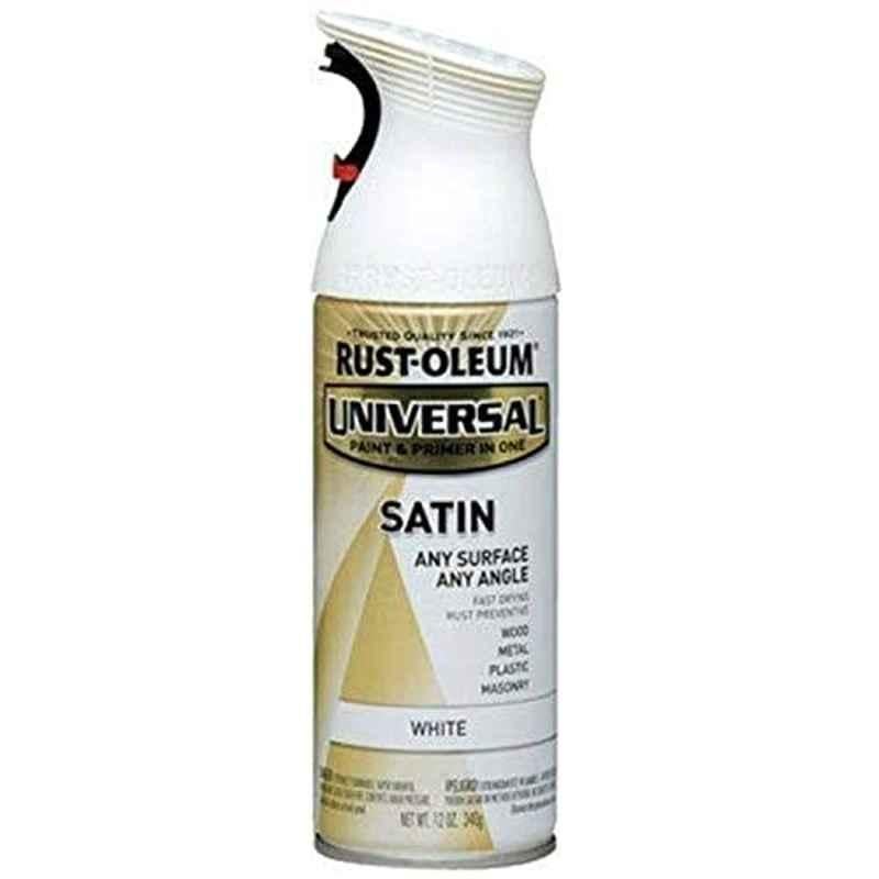 Rust-Oleum 12 Oz White Universal Satin Sprays