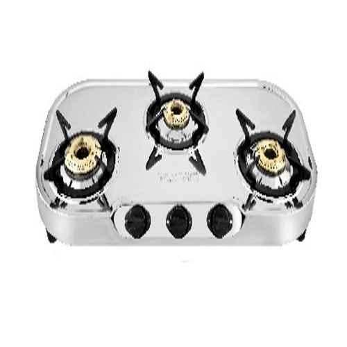 Sunflame Single Burner Stainless Steel Burner Gas Stove Manual Ignition  Silver