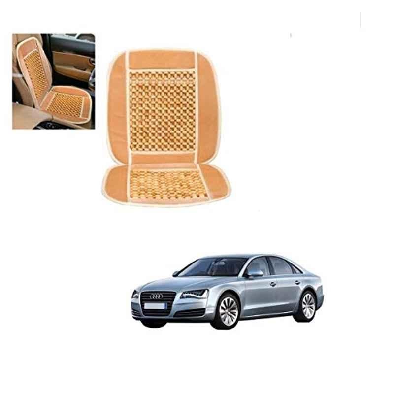 Kozdiko Wooden Bead Seat with Beige Velvet Border for Audi A8