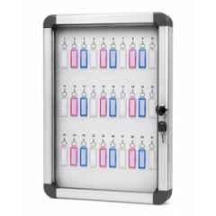 Telly Safety Aluminium Wall Mounted Lockable Key Cabinet with 30 Keys