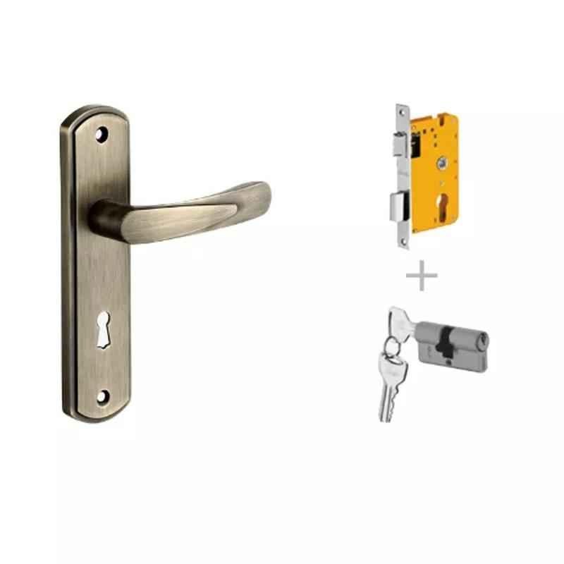 Dorset Bow HL BOW PT 176mm Stainless Steel PT Finish Lock Set with Both 60mm Side Key Cylinder (Pack of 2)