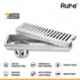 Ruhe 40x5 inch 304 Grade Stainless Steel Shower Drain Channel Vertical with Collar, 16-0112-18