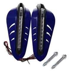 generic pair of universal motorcycle handle brush bar hand guard/cover with led light for 7/8-inch grips 300x140x110mm (blue, pzin52004271)