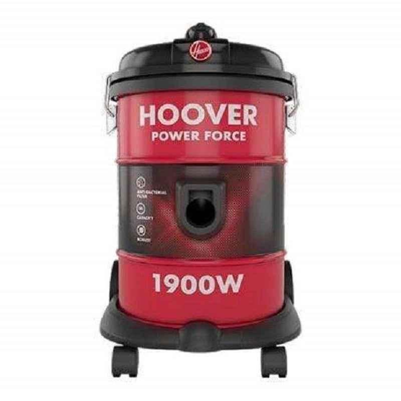 Hoover 1900W 18L Red Power Force Drum Vacuum Cleaner, HT87-T1-M