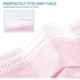 Wellstar 4 Layer Non Woven Breathable Pink Surgical Mask with Comfortabel Earloop & Nose Pin, COURFUL MASK-90 (Pack of 10)