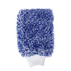 AllExtreme EXMDBW1 Blue & White Double-Sided Microfiber Car Washing Mitt Reusable Duster Glove